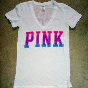 VS Pink Graphic Cotton Tee